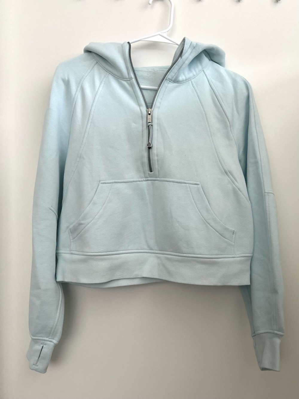 LULULEMON baby blue scuba hoodie